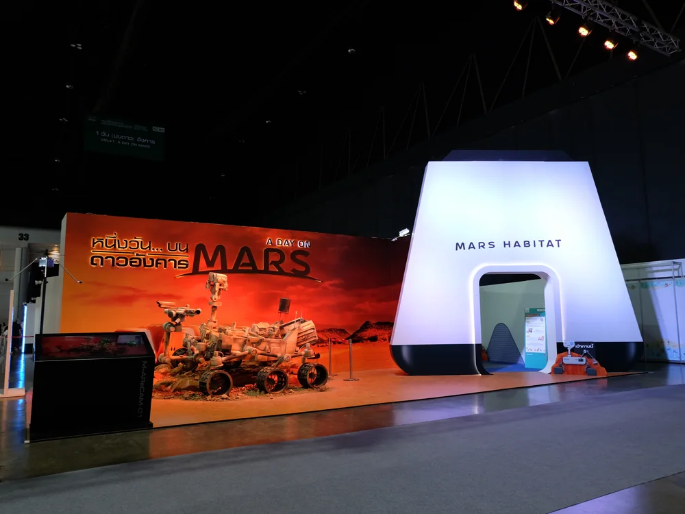 Thailand Science Fair 2020 — A Day on Mars immersive exhibition zone by T-STONE